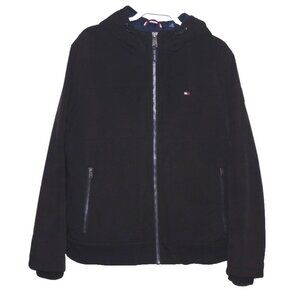 Tommy HILFIGER 1985 black quilted lined polyester blend jacket Men's size XL